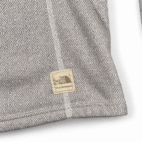 North Face Sweater Womens LARGE Gray Fleece Geometric Sweater Shawl Cowl Pullover