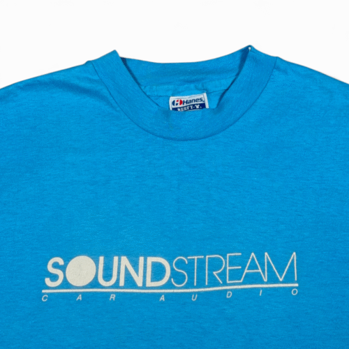 Vintage Soundstream Car Audio Shirt Adult MEDIUM Blue Stereo Sound Tech 90s