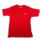 Vintage Hitachi Shirt Adult MEDIUM Red Logo Japanese Technology Electronics 80s