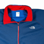 North Face Sweater Adult EXTRA LARGE Blue Flashdry Pullover Colorblock Zip