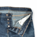 Abercrombie Fitch Jeans Mens 33x32 Blue Dark Wash Super Skinny Denim Button Fly