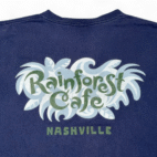 Vintage Rainforest Cafe Shirt Adult EXTRA LARGE Blue Cotton Nashville 90s