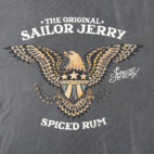 Sailor Jerry Shirt Adult LARGE Gray Spiced Rum Tattoo Eagle Norman Collins USA