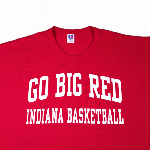 Vintage Indiana Hoosiers Shirt Adult EXTRA LARGE Red Go Big Red Basketball 90s