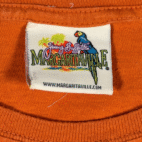 Vintage Margaritaville Shirt Adult SMALL Orange Cotton Tropical Las Vegas 90s