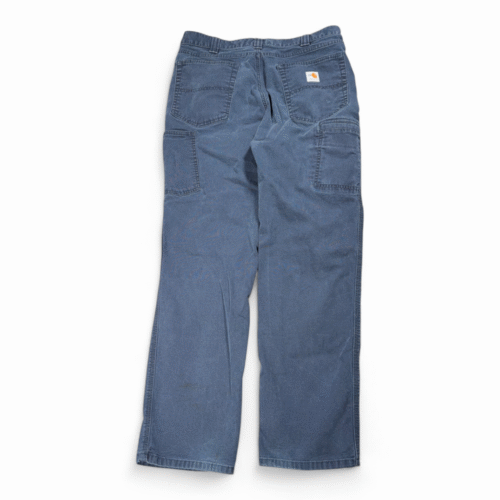 Carhartt Pants Mens 34x31 Blue Relaxed Fit FR Utility Workwear Stretch Cargo