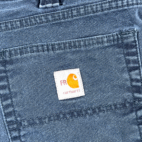 Carhartt Pants Mens 34x31 Blue Relaxed Fit FR Utility Workwear Stretch Cargo