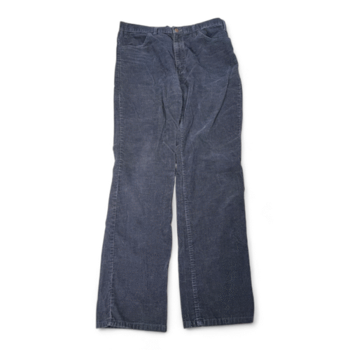Vintage Gap Pants Mens 35x33 Blue Corduroy Pioneer Straight Talon Zip 80s