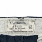 Abercrombie Fitch Shorts Mens 34 Blue Cotton Chino Preppy Outdoor