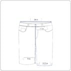 Abercrombie Fitch Shorts Mens 34 Blue Cotton Chino Preppy Outdoor