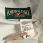 Vintage American Eagle Pants Mens 35x33 Brown Wide Wale Corduroy Pleated 90s