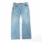 Vintage Levis 501 Jeans Mens 34x30 Blue Light Wash Denim Button Fly Fade 90s