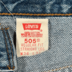 Vintage Levis 505 Jeans Mens 34x31 Blue Regular Straight Medium Wash Denim 90s