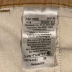 Carhartt Shorts Mens 38 Brown Relaxed Fit Duck Canvas Carpenter Workwear Utility