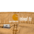 Carhartt Shorts Mens 38 Brown Relaxed Fit Duck Canvas Carpenter Workwear Utility