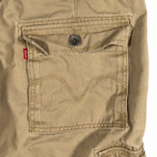 Vintage Levis Cargo Shorts Mens 34 Brown Cotton Khaki Tan Utility Baggy Y2K