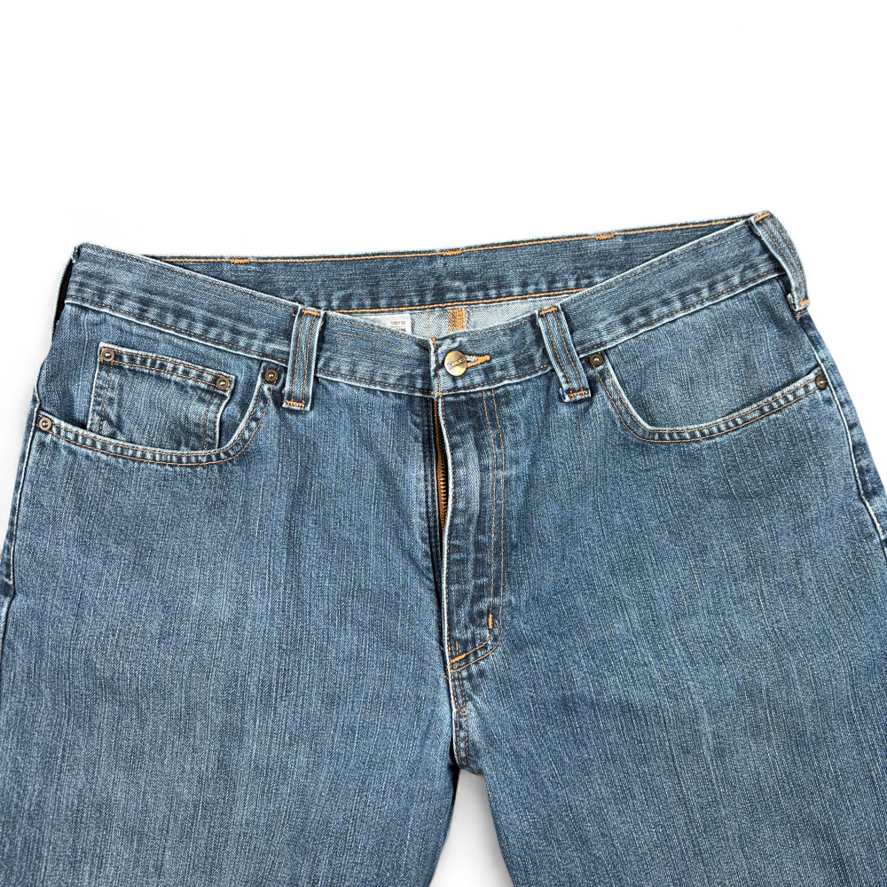 Carhartt Jeans Mens 36x31 Blue Denim Dark Wash Relaxed Rugged Flex Workwear-3 Carhartt Jeans Mens 36x31 Blue Denim Dark Wash Relaxed Rugged Flex Workwear