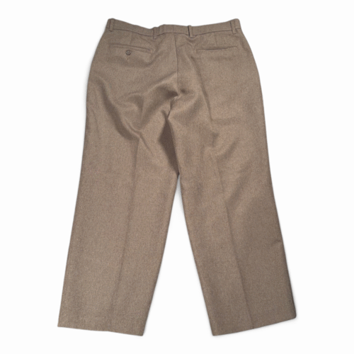 Vintage Levis Pants Mens 34x26 Brown Action Slacks Dress Polyester Altered 80s