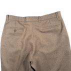 Vintage Levis Pants Mens 34x26 Brown Action Slacks Dress Polyester Altered 80s