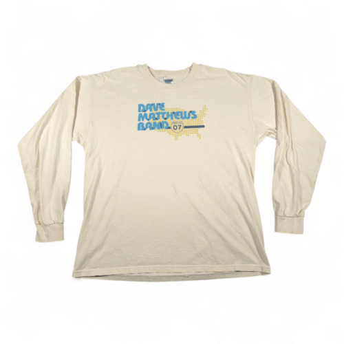 Dave Matthews Band Shirt Adult EXTRA LARGE White Band Music DMB Tour 2007 Y2K