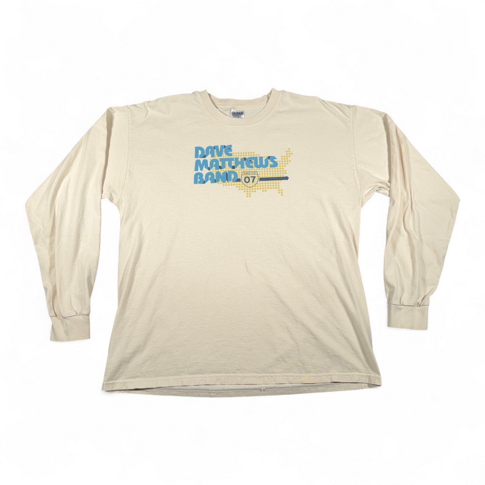 Dave Matthews Band Shirt Adult EXTRA LARGE White Band Music DMB Tour 2007 Y2K-1 Dave Matthews Band Shirt Adult EXTRA LARGE White Band Music DMB Tour 2007 Y2K