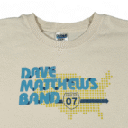 Dave Matthews Band Shirt Adult EXTRA LARGE White Band Music DMB Tour 2007 Y2K