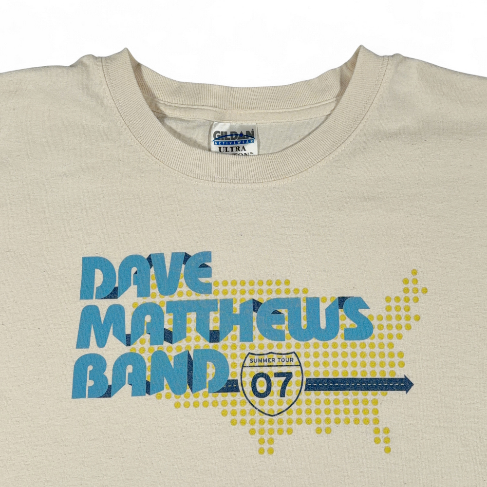 Dave Matthews Band Shirt Adult EXTRA LARGE White Band Music DMB Tour 2007 Y2K-3 Dave Matthews Band Shirt Adult EXTRA LARGE White Band Music DMB Tour 2007 Y2K