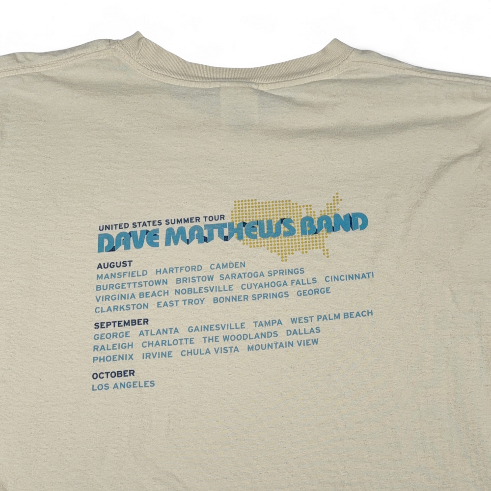 Dave Matthews Band Shirt Adult EXTRA LARGE White Band Music DMB Tour 2007 Y2K-4 Dave Matthews Band Shirt Adult EXTRA LARGE White Band Music DMB Tour 2007 Y2K