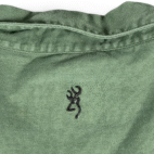 Vintage Browning Shirt Adult EXTRA LARGE Green NWTF Wild Turkey Hunting Y2K