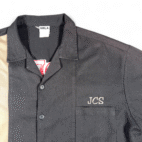 Vintage Joes Crab Shack Shirt Adult EXTRA LARGE Black Tan Camp Bowling Y2K