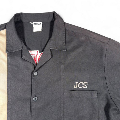 Vintage Joes Crab Shack Shirt Adult EXTRA LARGE Black Tan Camp Bowling Y2K