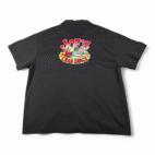 Vintage Joes Crab Shack Shirt Adult EXTRA LARGE Black Tan Camp Bowling Y2K
