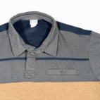 Haband Sweater Adult EXTRA LARGE Blue Gray Brown Colorblock Textured Dad Y2K