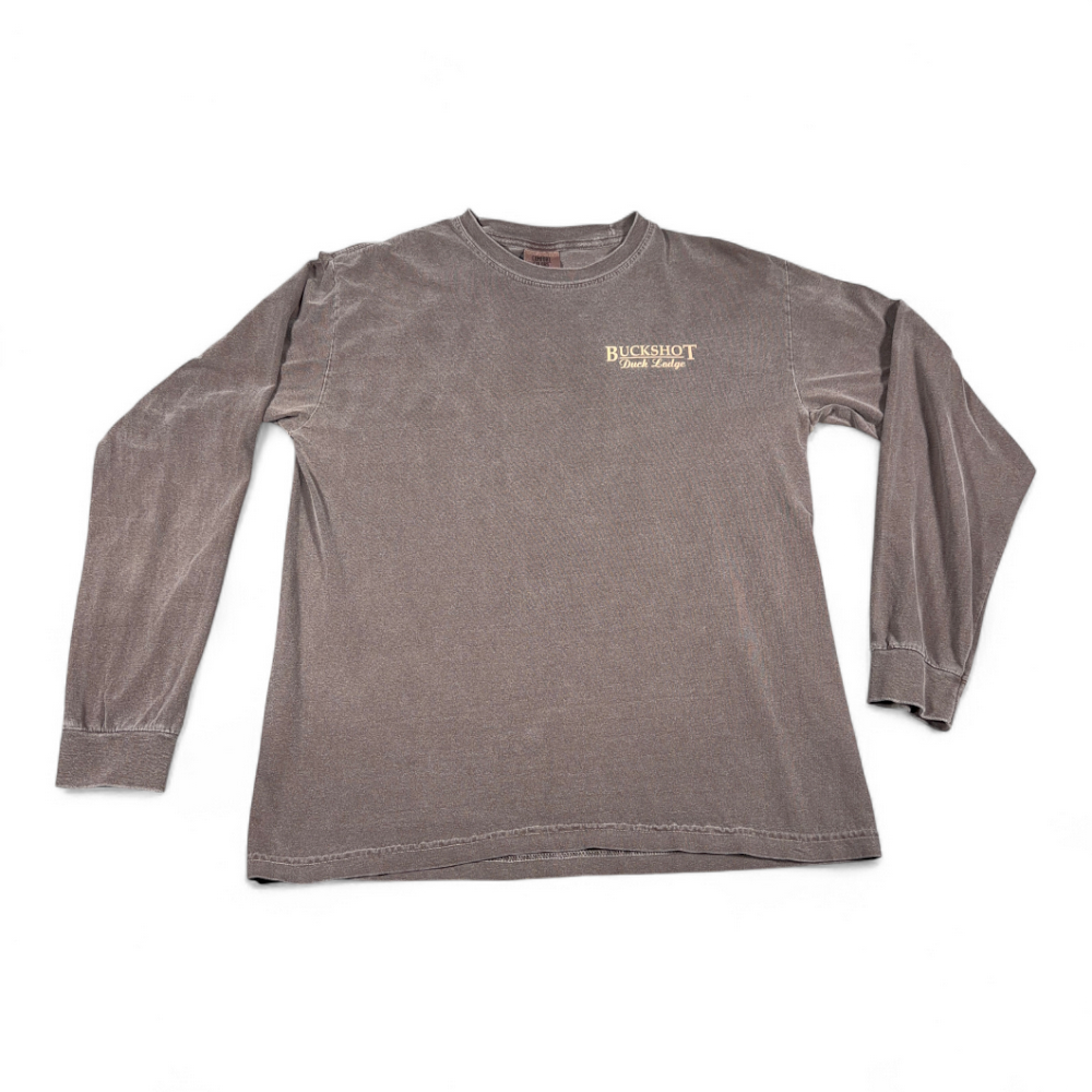 Duck Hunting Shirt Adult MEDIUM Brown Buckshot Duck Lodge Heritage Outdoors Y2K-2 Duck Hunting Shirt Adult MEDIUM Brown Buckshot Duck Lodge Heritage Outdoors Y2K