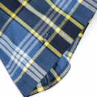 Vintage Ely Cattleman Western Shirt Adult LARGE Blue Yellow Plaid Pearl Snap 90s