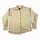 Patagonia Shirt Womens MEDIUM Yellow Green Plaid Organic Cotton Outdoor 90s