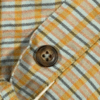 Patagonia Shirt Womens MEDIUM Yellow Green Plaid Organic Cotton Outdoor 90s