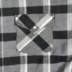 Vintage Ely Cattleman Western Shirt Adult LARGE Gray Plaid Pearl Snap Cowboy 90s