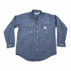 Vintage Butler University Shirt Adult EXTRA LARGE Blue Plaid Bulldog Sports 90s