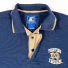 Vintage Notre Dame Shirt Adult LARGE Blue Starter Football Fighting Irish 90s