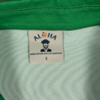 St Patricks Day Shirt Adult SMALL Green Black Aloha Hawaiian Holiday Leprechaun