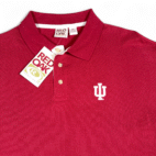 Vintage Indiana Hoosiers Polo Shirt Adult 2XL XXL Red Oak Deadstock Tags 90s
