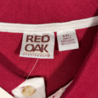 Vintage Indiana Hoosiers Polo Shirt Adult 2XL XXL Red Oak Deadstock Tags 90s
