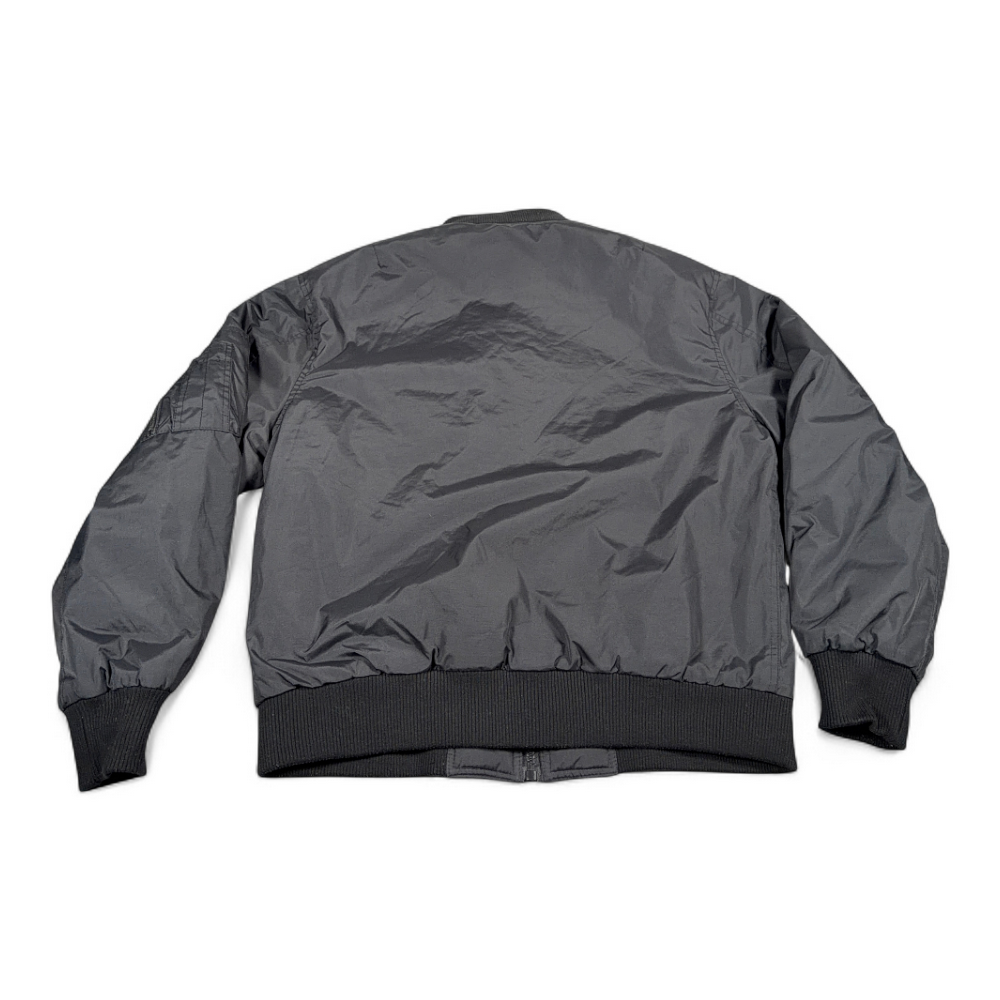 Spire by Galaxy Jacket Adult LARGE Black Quilted Orange Lined Bomber Flight-3 Spire by Galaxy Jacket Adult LARGE Black Quilted Orange Lined Bomber Flight