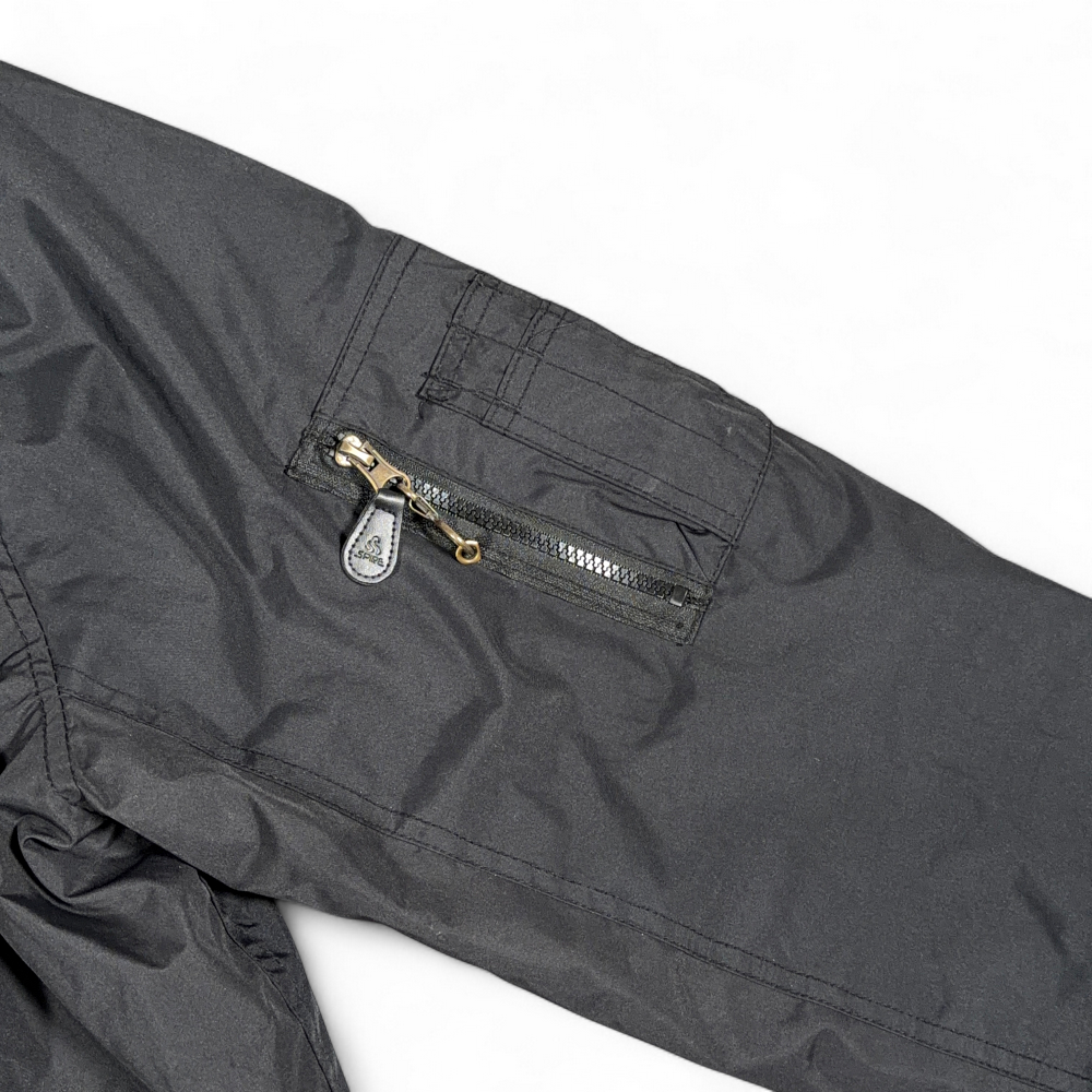 Spire by Galaxy Jacket Adult LARGE Black Quilted Orange Lined Bomber Flight-6 Spire by Galaxy Jacket Adult LARGE Black Quilted Orange Lined Bomber Flight