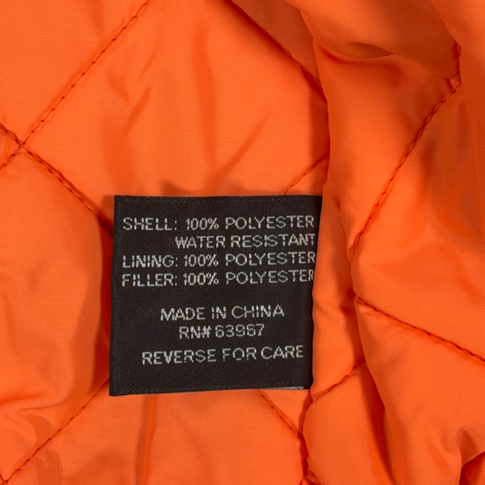 Spire by Galaxy Jacket Adult LARGE Black Quilted Orange Lined Bomber Flight-8 Spire by Galaxy Jacket Adult LARGE Black Quilted Orange Lined Bomber Flight