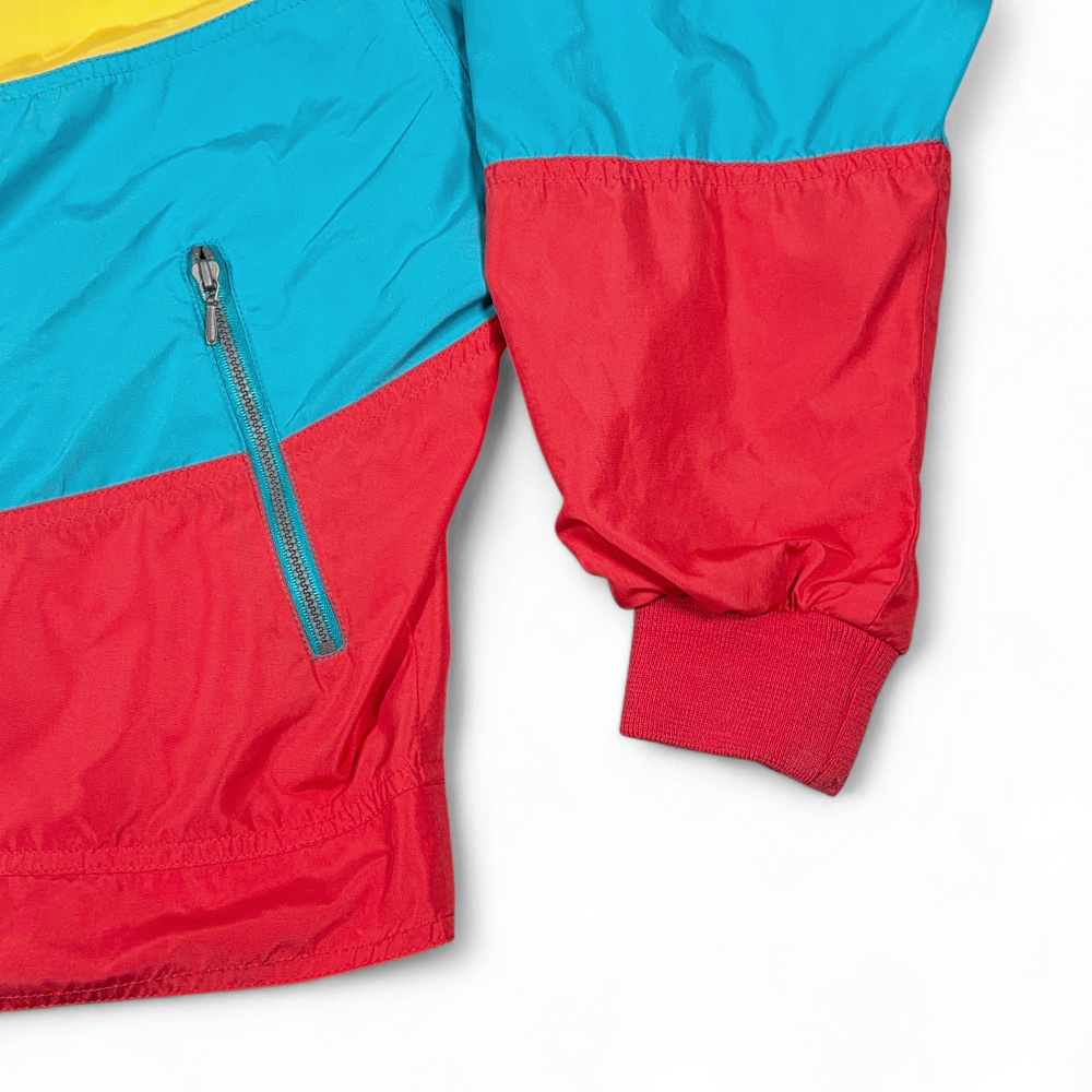 Vintage Nike Jacket Boys MEDIUM Yellow Colorblock Windbreaker Elite Swoosh 90s-6 Vintage Nike Jacket Boys MEDIUM Yellow Colorblock Windbreaker Elite Swoosh 90s