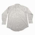 Vintage Plains Western Shirt Adult LARGE White Striped Pearl Snap Cowboy 90s