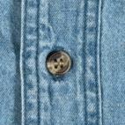 Vintage Lighthouses Shirt Adult MEDIUM Blue Chambray Jean Great Coastal 90s