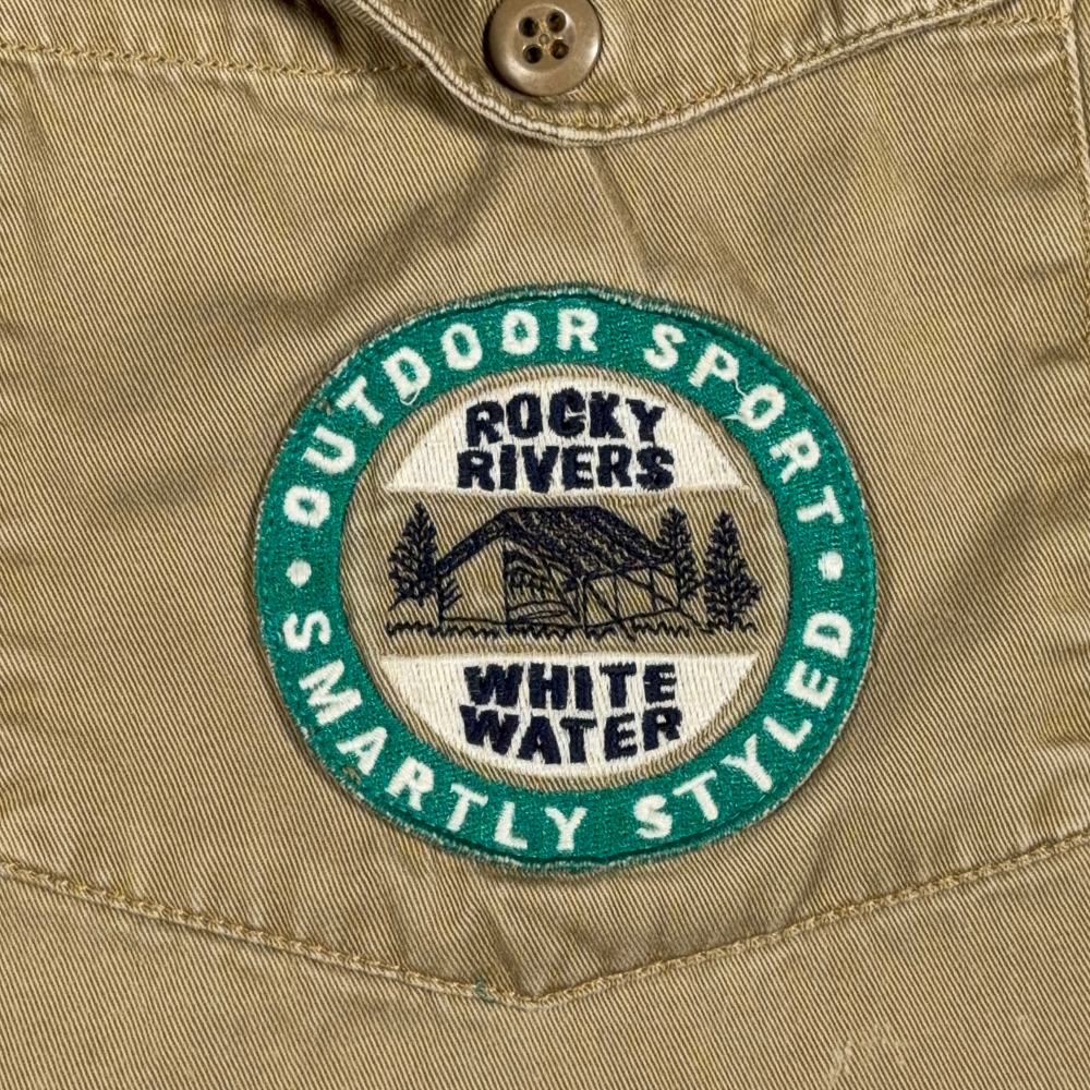 Vintage US Expedition Shirt Adult LARGE Brown Patches Scouts Outdoor Safari 90s-6 Vintage US Expedition Shirt Adult LARGE Brown Patches Scouts Outdoor Safari 90s